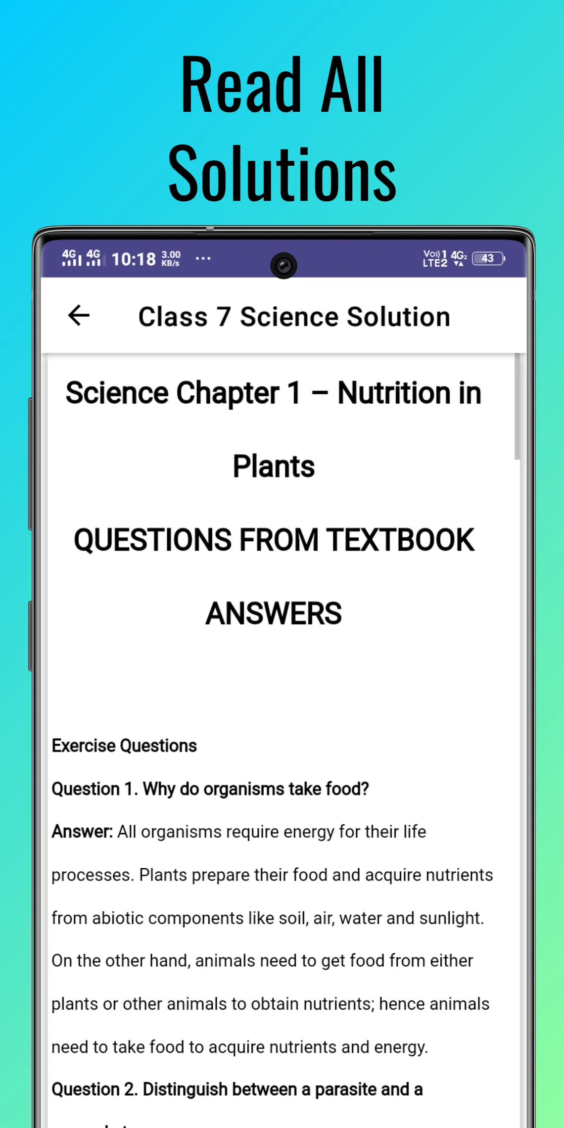 class 7 science solution | Indus Appstore | Screenshot