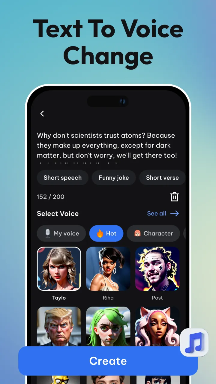 AI Voice Changer & Song Cover | Indus Appstore | Screenshot