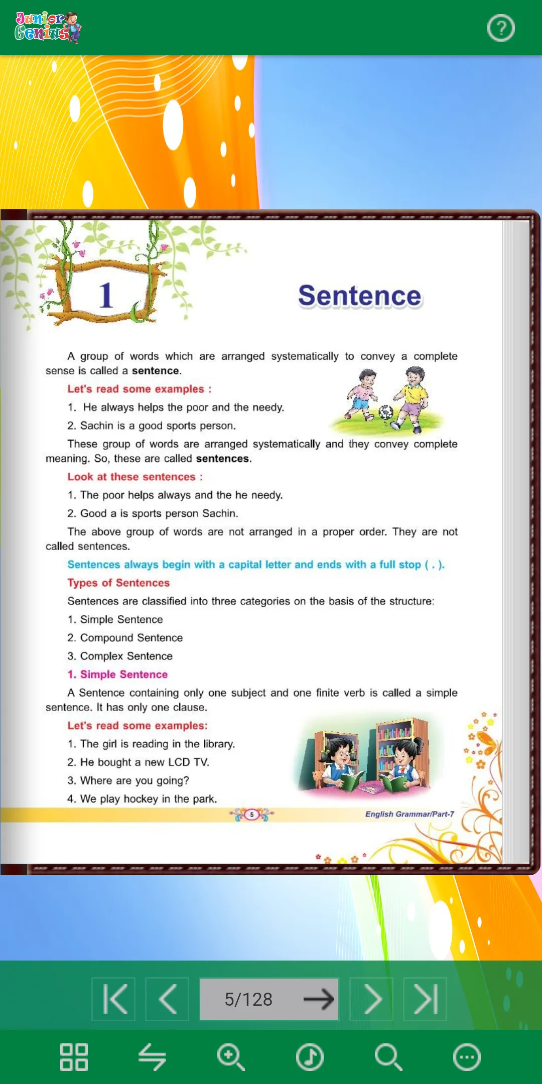 Junior Genius English Grammar  | Indus Appstore | Screenshot