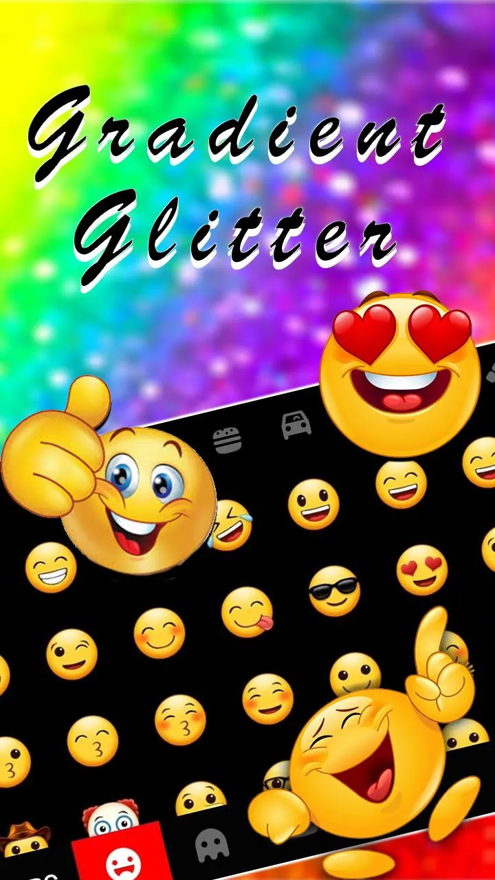 Glitter Rainbow Theme | Indus Appstore | Screenshot