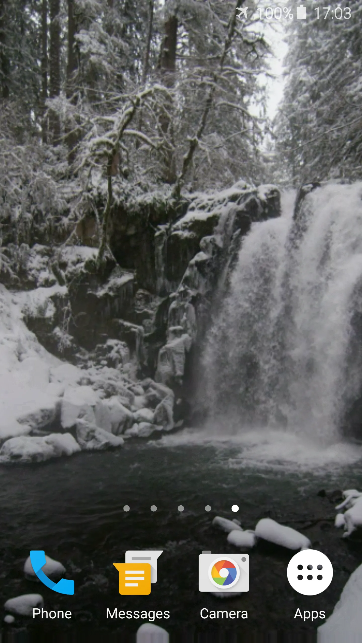 Winter Waterfall Theme | Indus Appstore | Screenshot