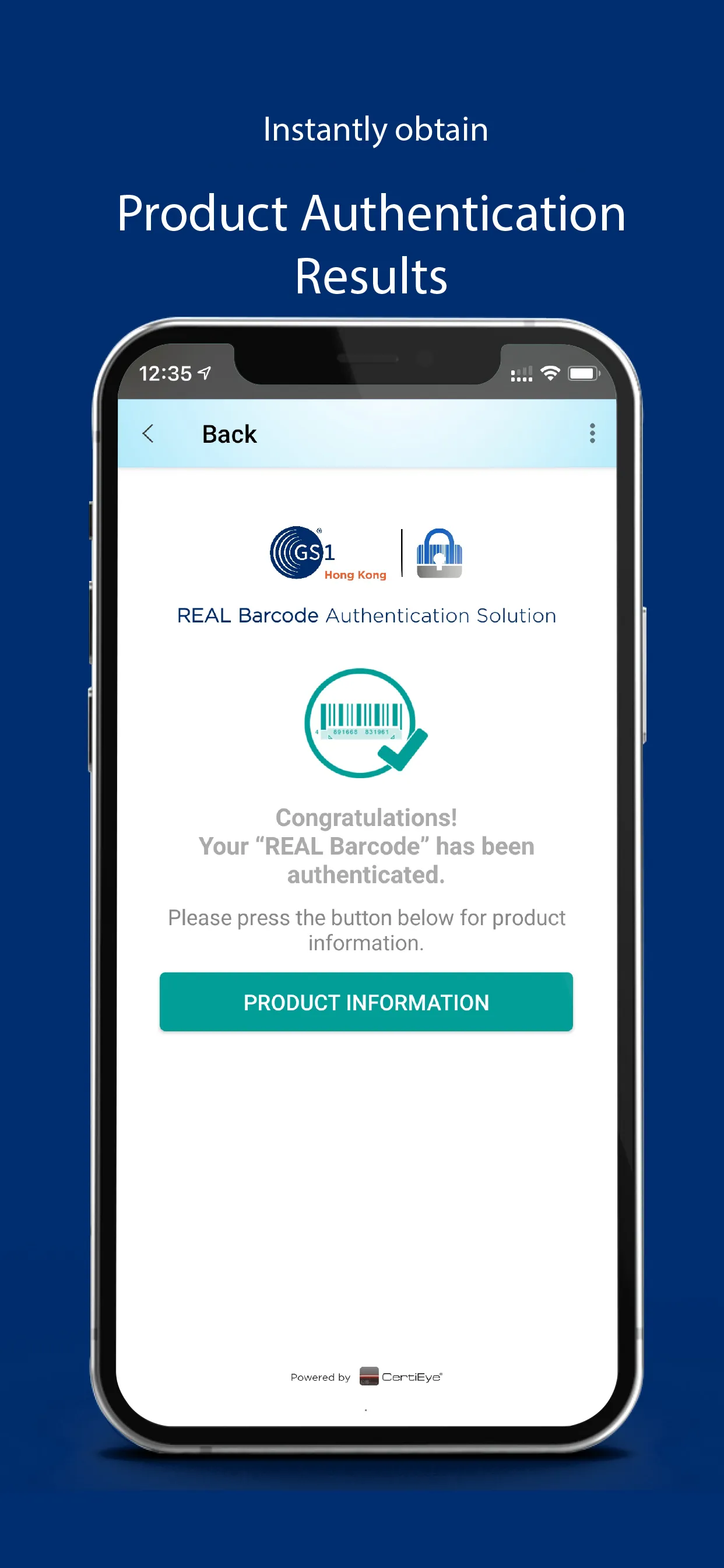 REAL Barcode Authentication | Indus Appstore | Screenshot