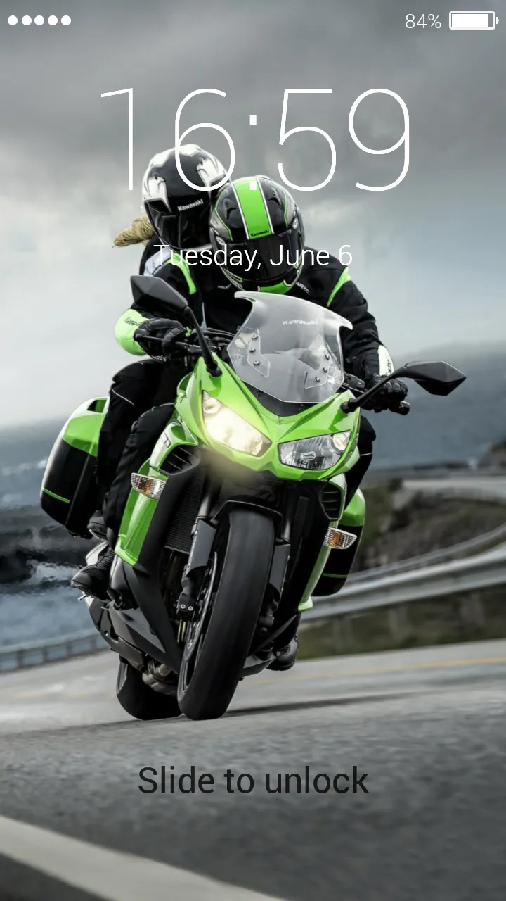 Motorcycle Lock Screen | Indus Appstore | Screenshot