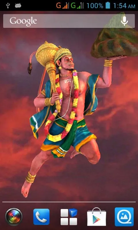 3D Hanuman Live Wallpaper | Indus Appstore | Screenshot