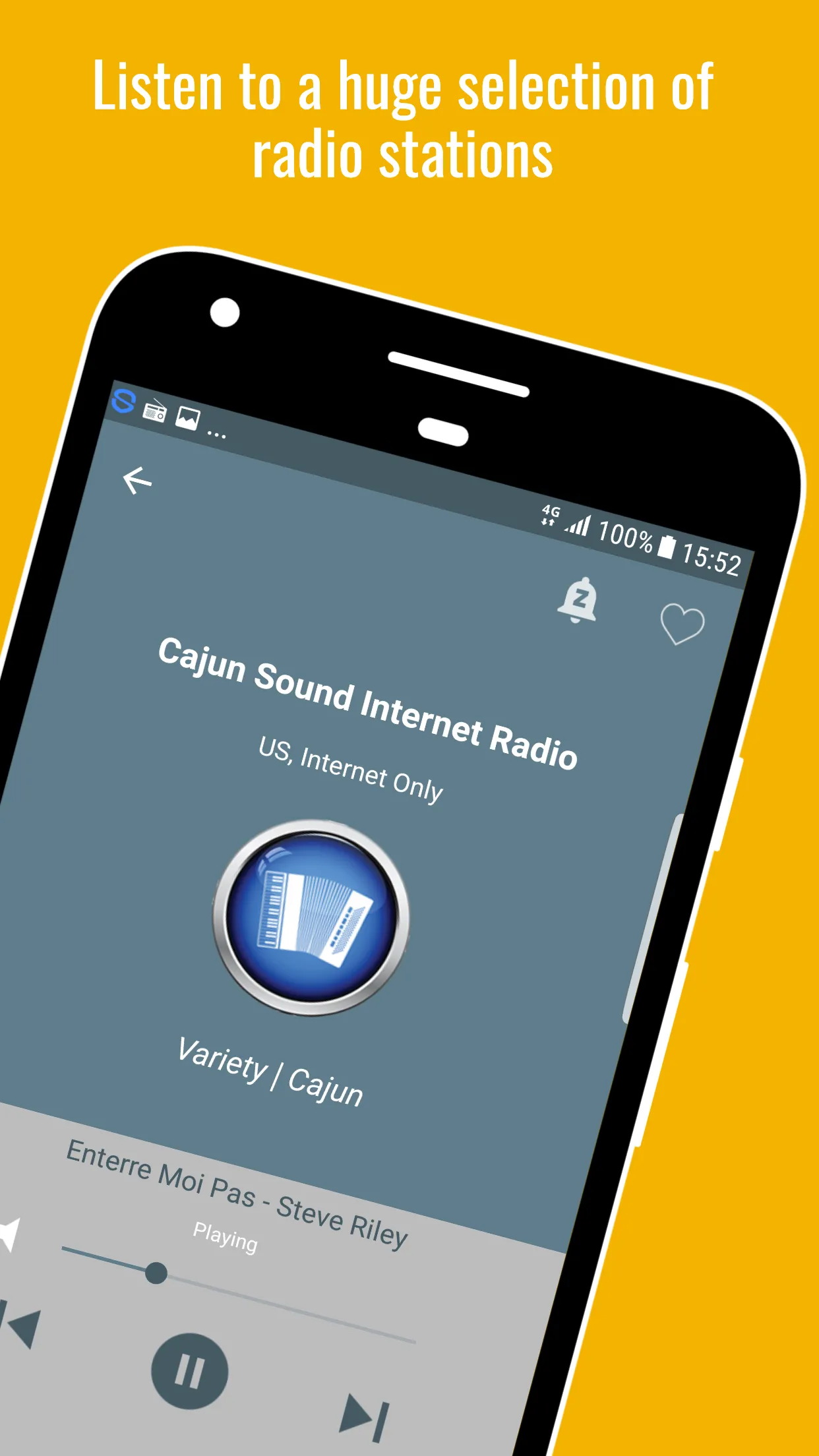 Cajun Music Radio | Indus Appstore | Screenshot