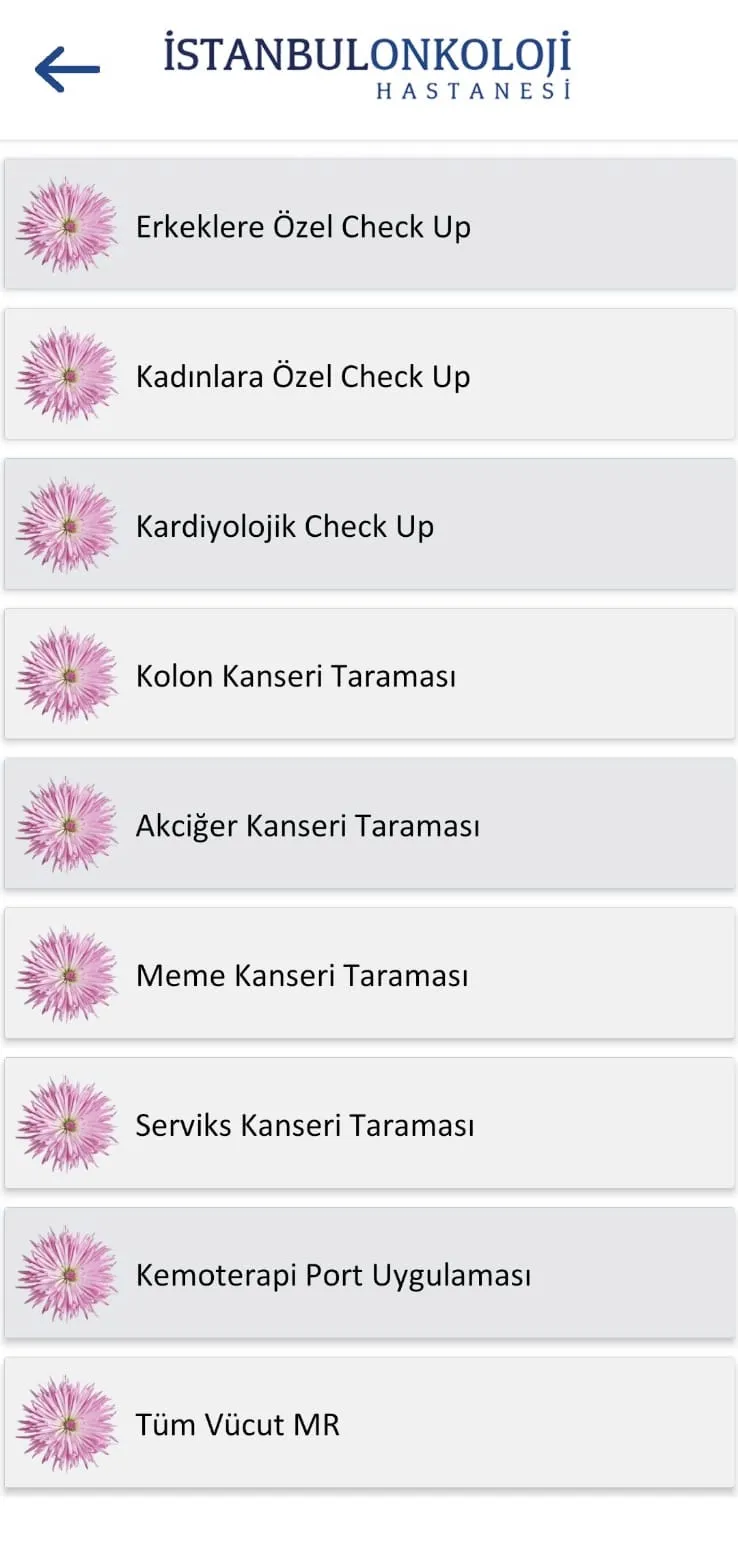 İstanbul Onkoloji Hastanesi | Indus Appstore | Screenshot