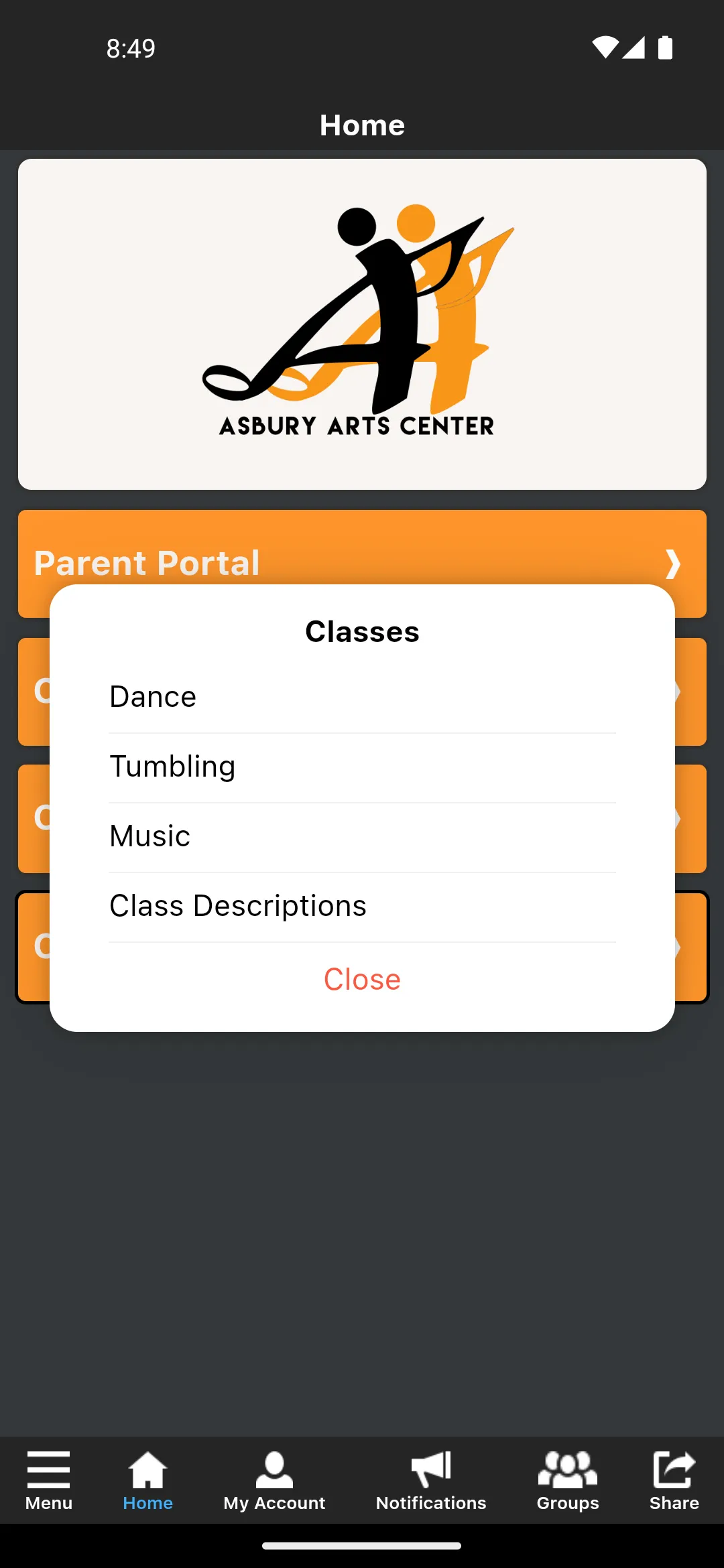 Asbury Arts Center | Indus Appstore | Screenshot