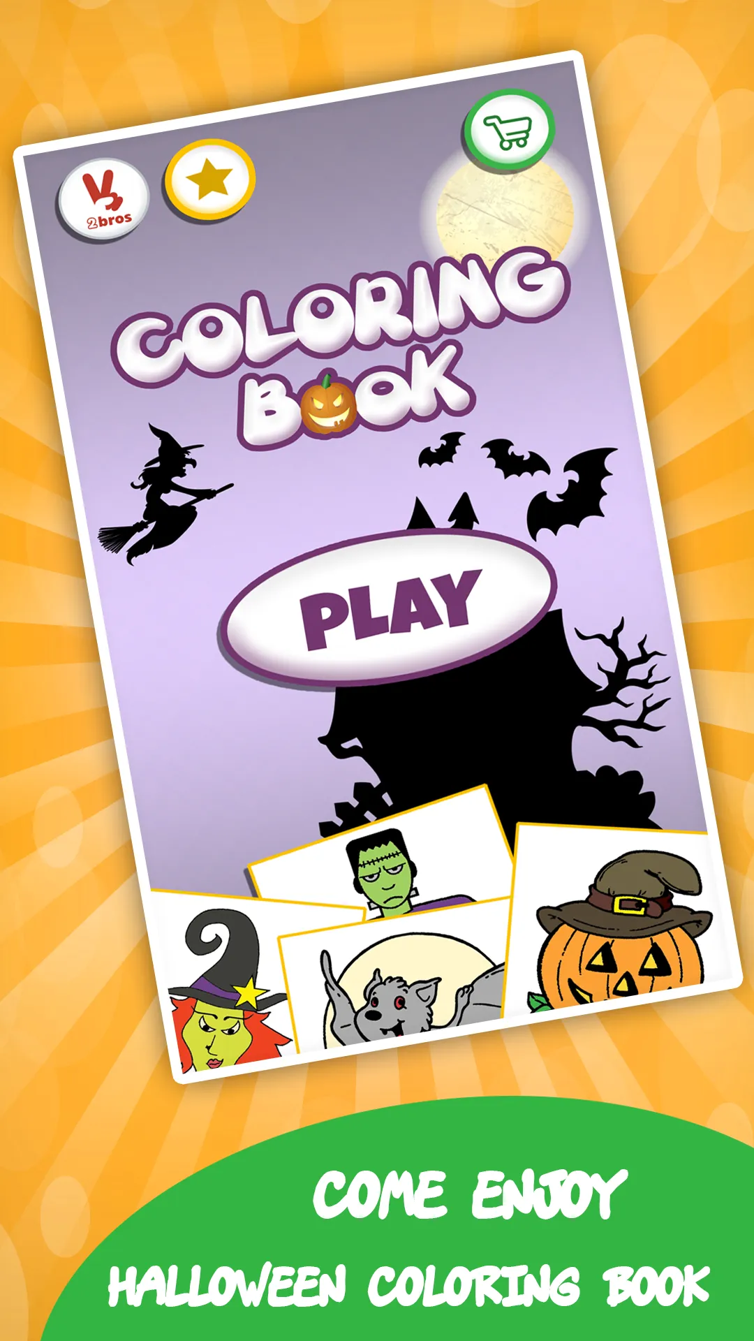 Kids coloring book halloween | Indus Appstore | Screenshot