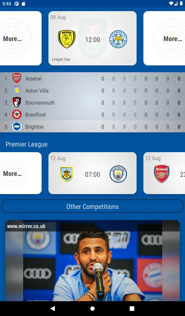 Leicester City Fan App | Indus Appstore | Screenshot