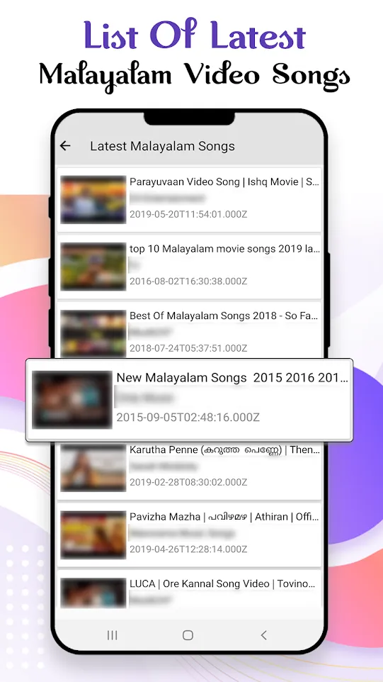 Malayalam Songs: Malayalam Vid | Indus Appstore | Screenshot