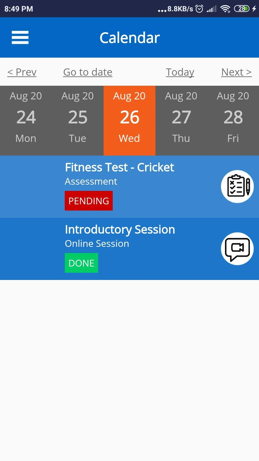 Adani Sportsline Academy | Indus Appstore | Screenshot