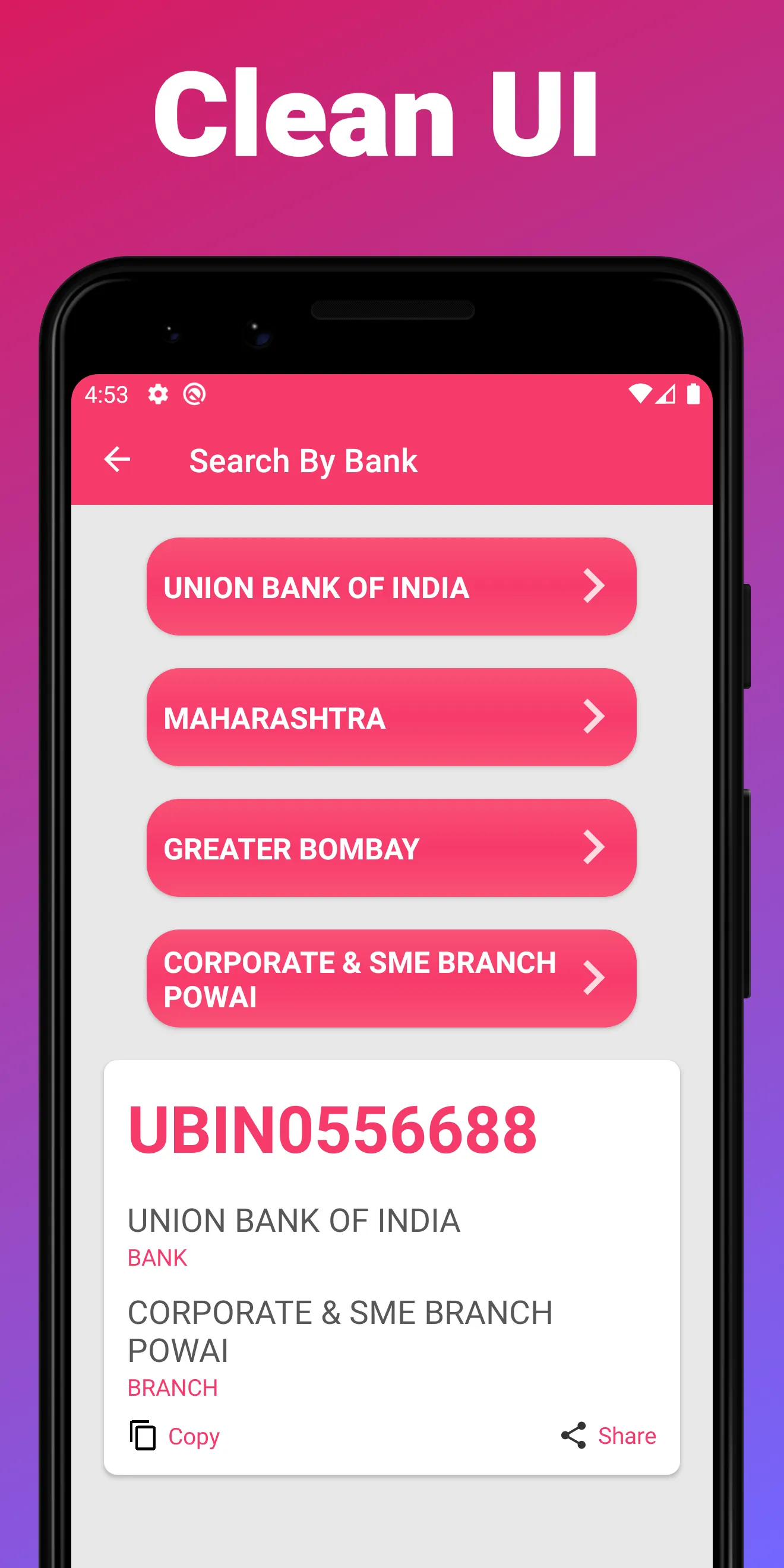 Offline IFSC Codes All Banks | Indus Appstore | Screenshot