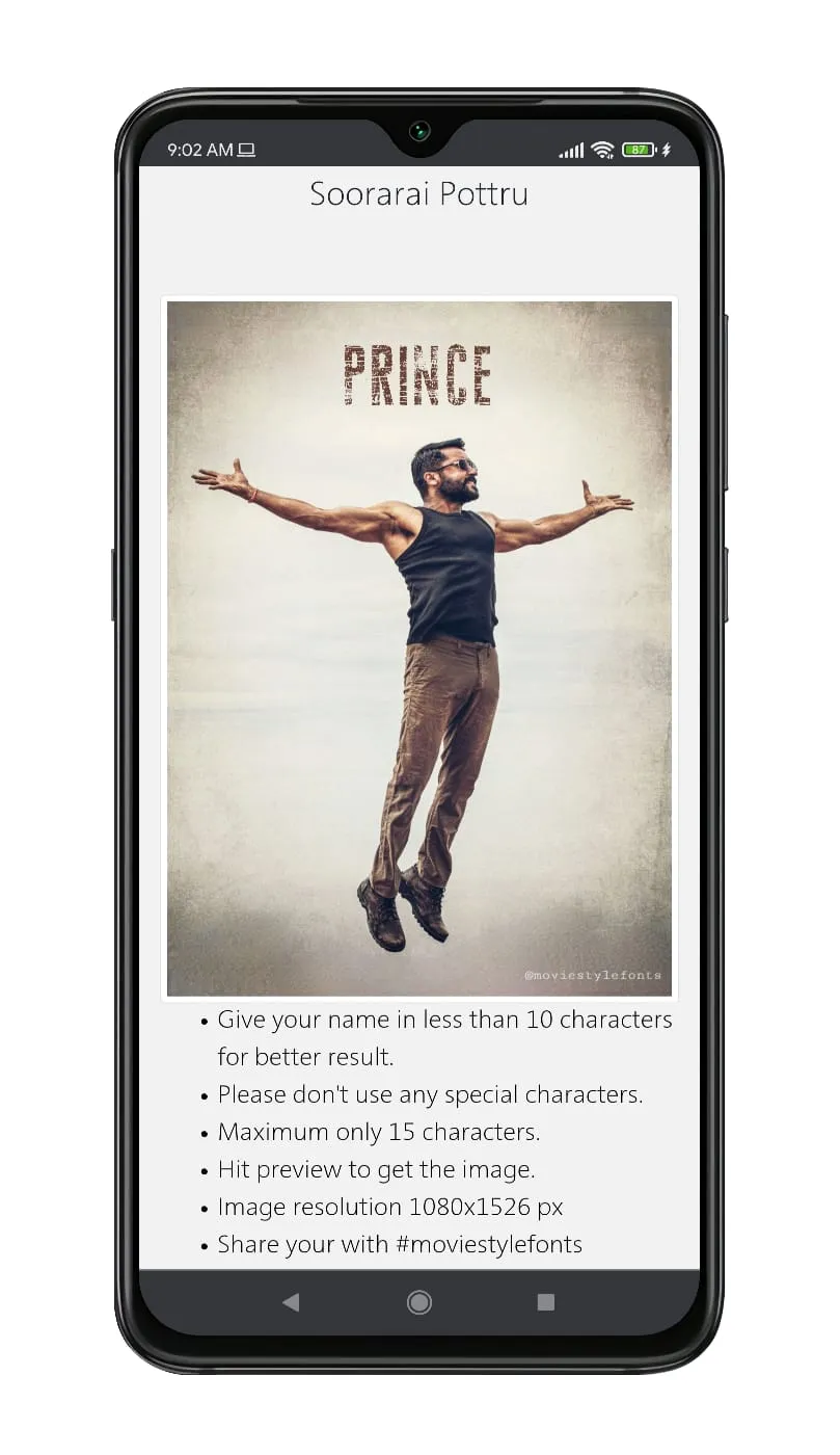 Movie Style Fonts | Indus Appstore | Screenshot