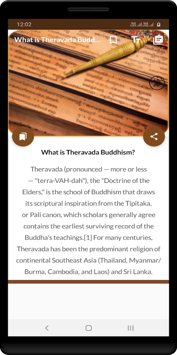 Theravada buddhist texts | Indus Appstore | Screenshot