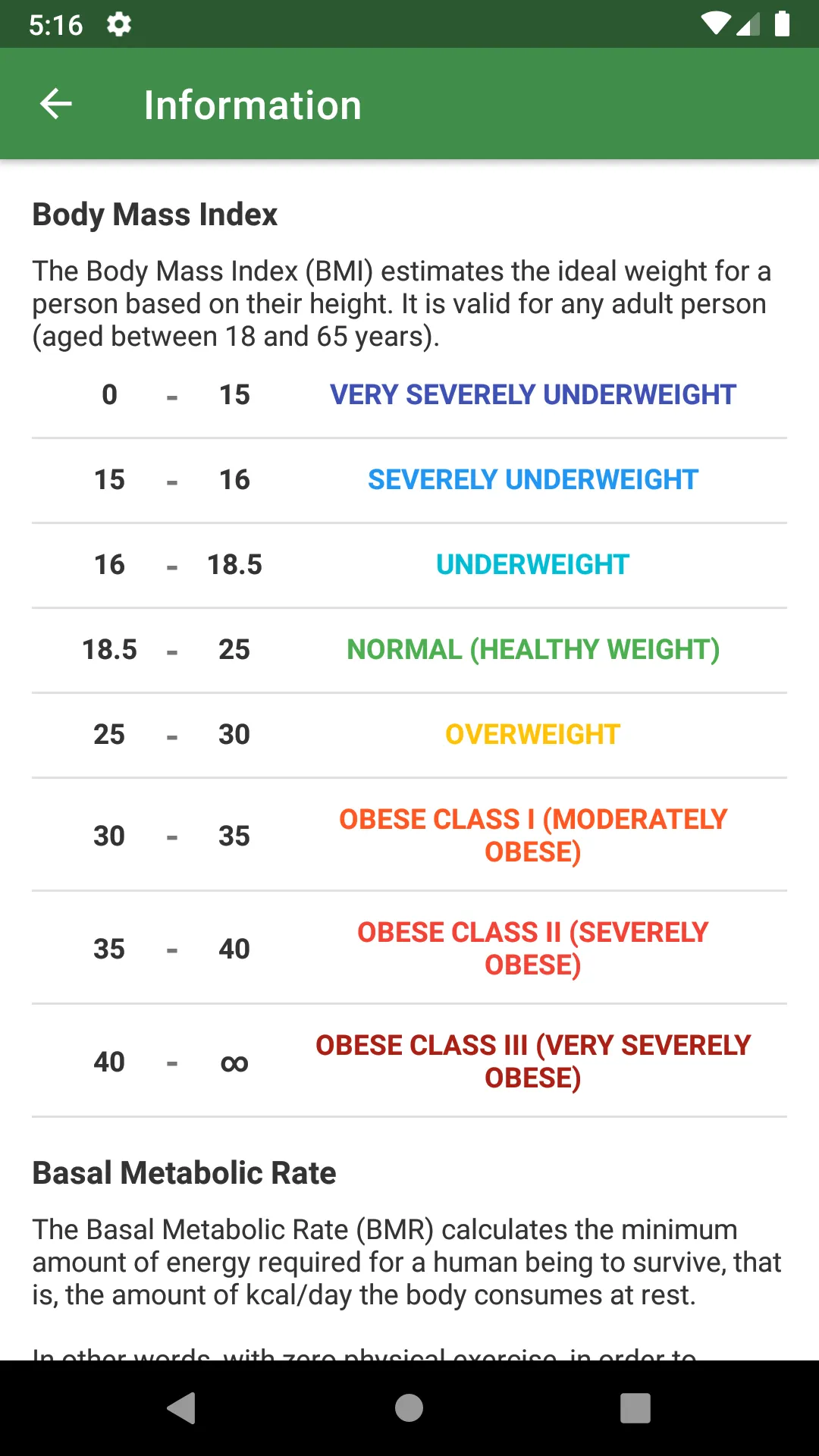 Complete BMI Calculator | Indus Appstore | Screenshot