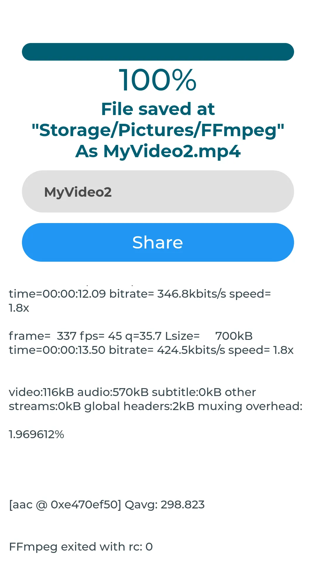 FFmpeg | Indus Appstore | Screenshot