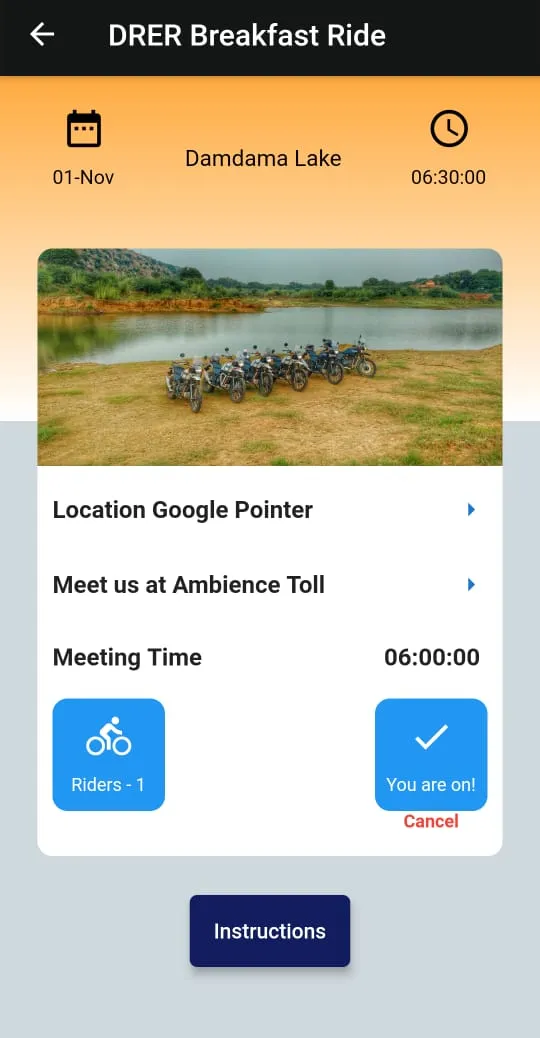 DRER Delhi RoyalEnfield Riders | Indus Appstore | Screenshot