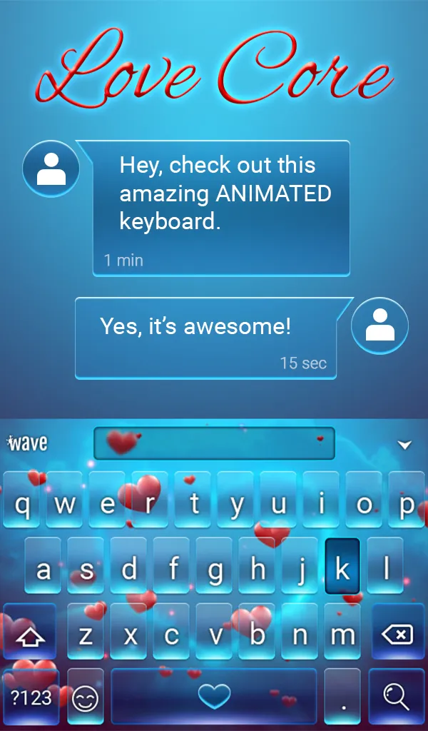 Love Core Keyboard & Wallpaper | Indus Appstore | Screenshot