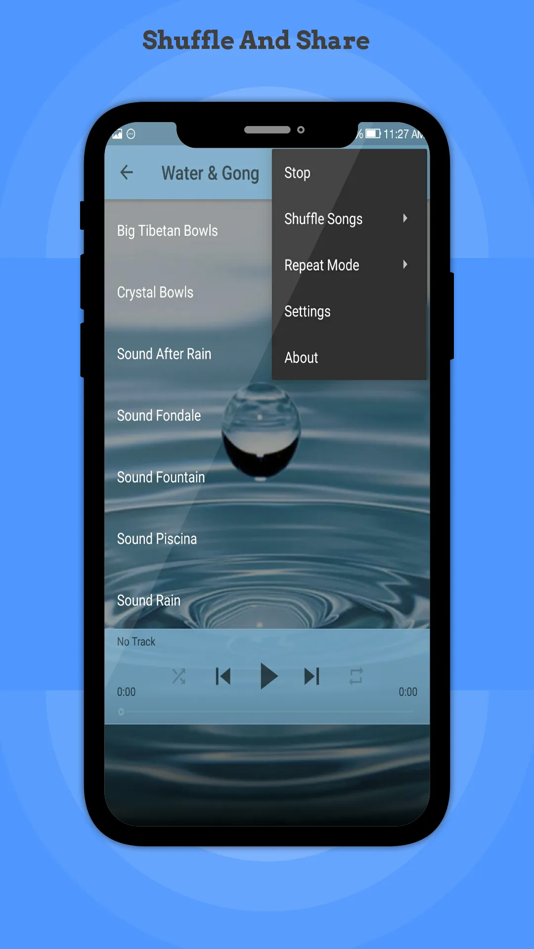 Water and Gong Sounds | Indus Appstore | Screenshot