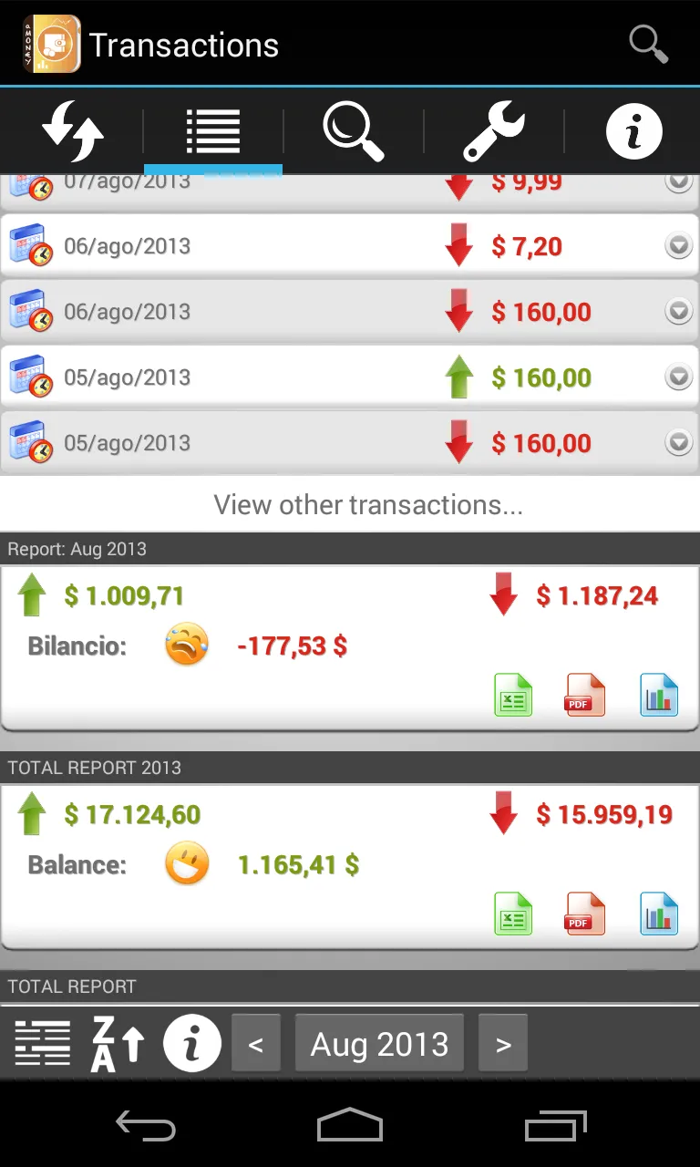 aMoney Lite - Money Management | Indus Appstore | Screenshot