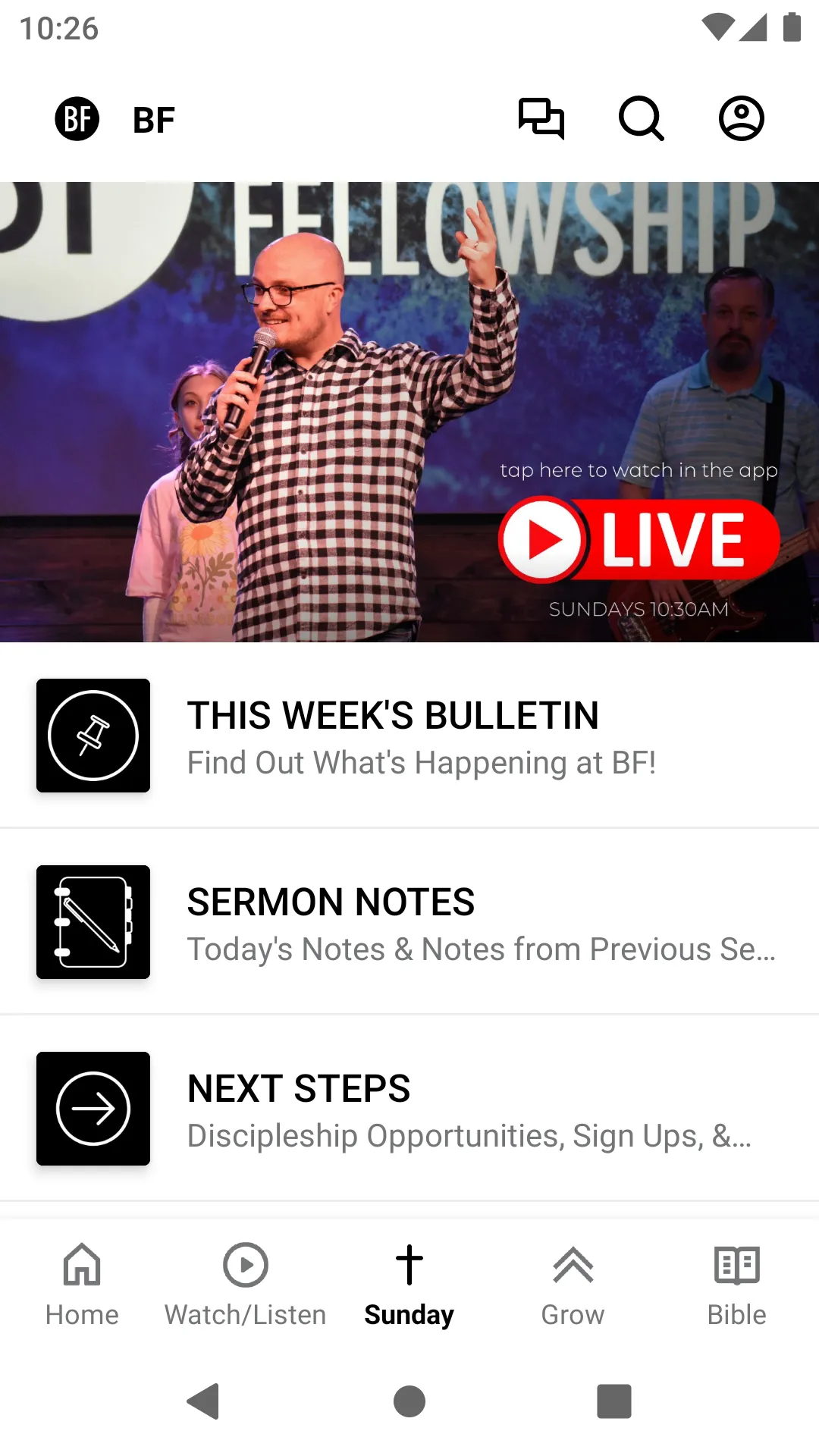 BF - Believers Fellowship | Indus Appstore | Screenshot