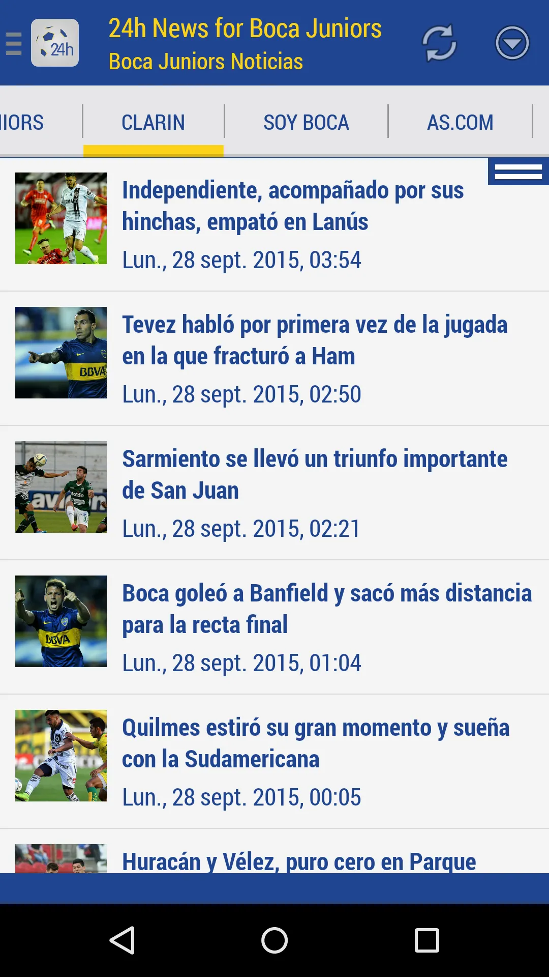 Boca Juniors Noticias 24h | Indus Appstore | Screenshot