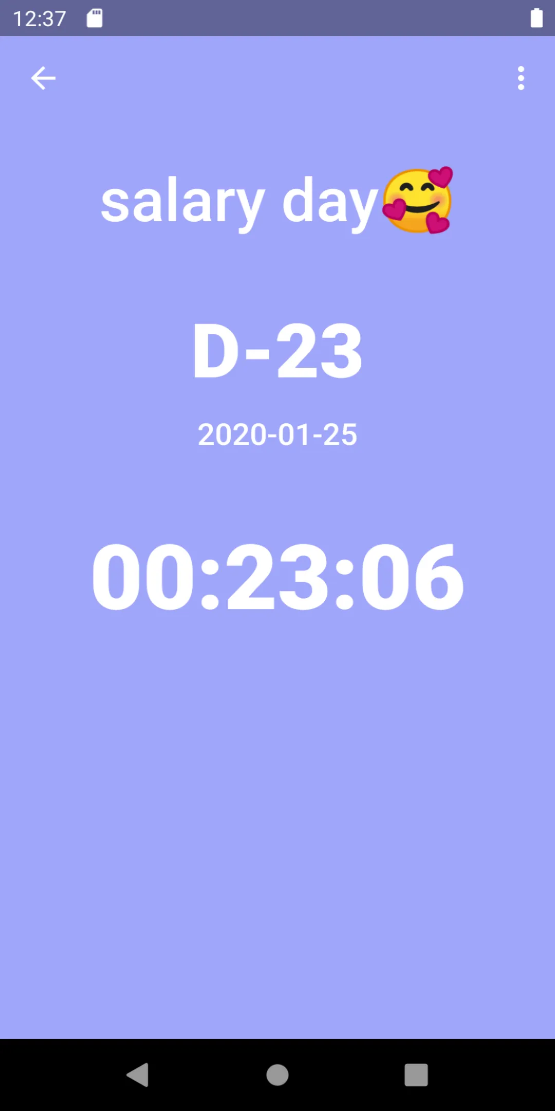 D-day - alarm, timer | Indus Appstore | Screenshot