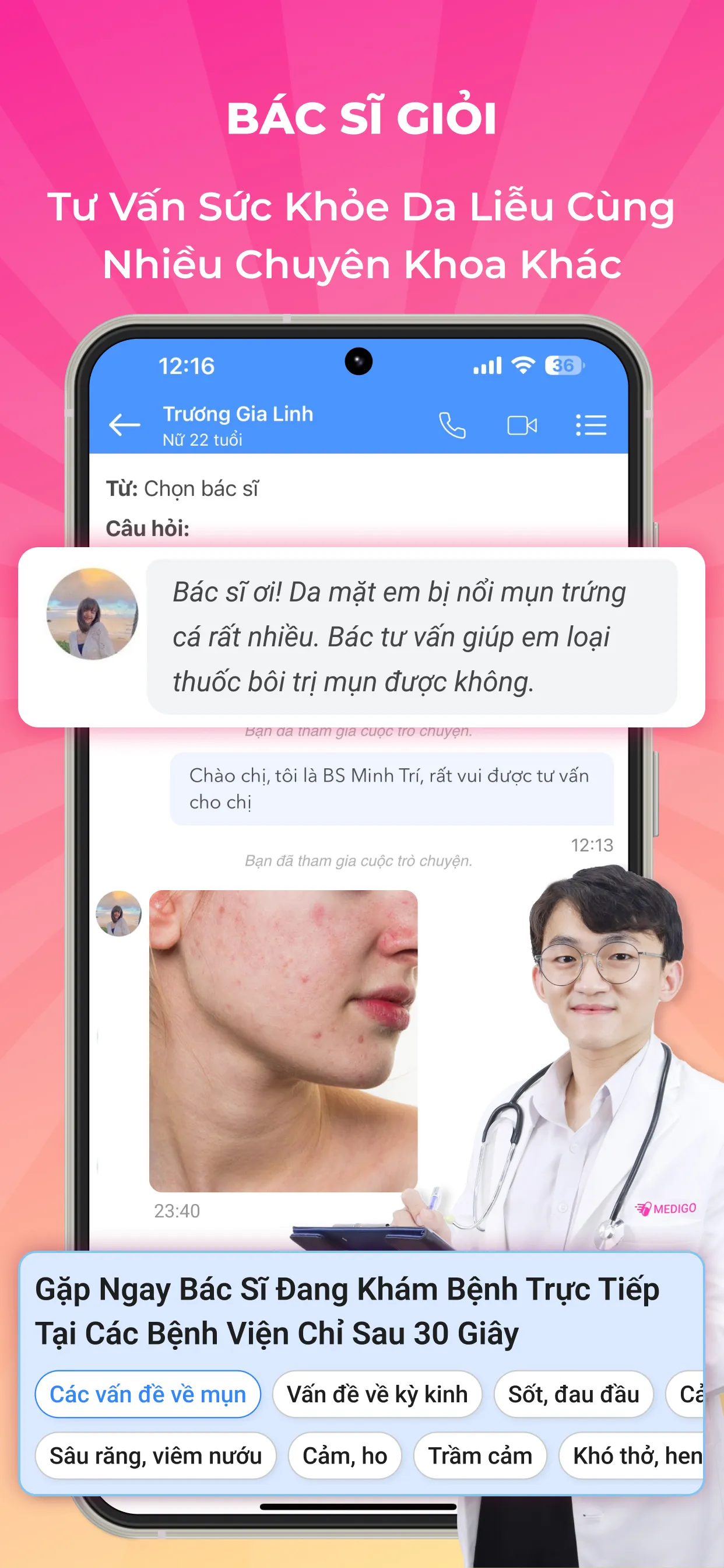 Medigo - Thuốc và Bác Sĩ 24h | Indus Appstore | Screenshot