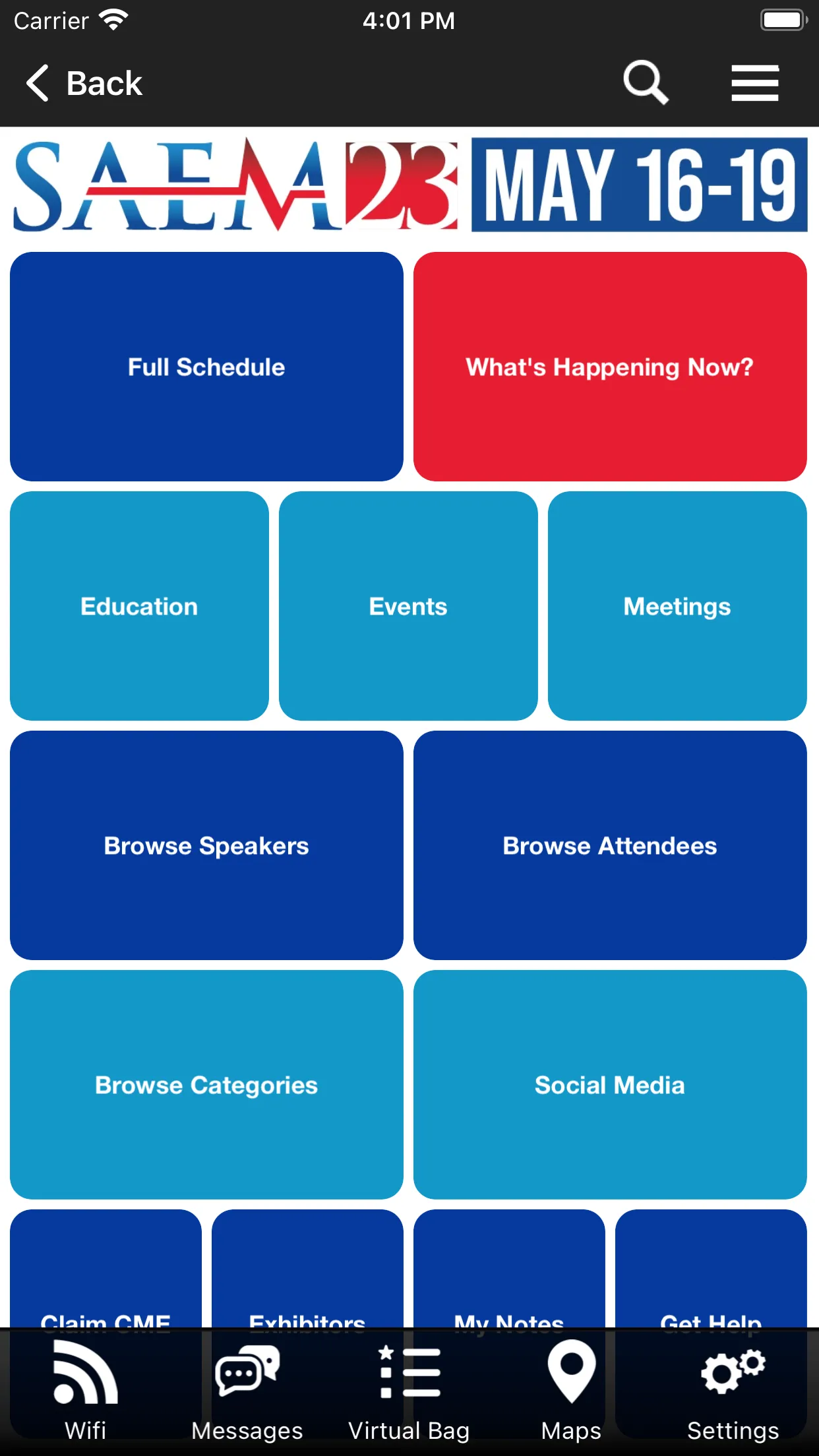 SAEM Annual Meeting | Indus Appstore | Screenshot