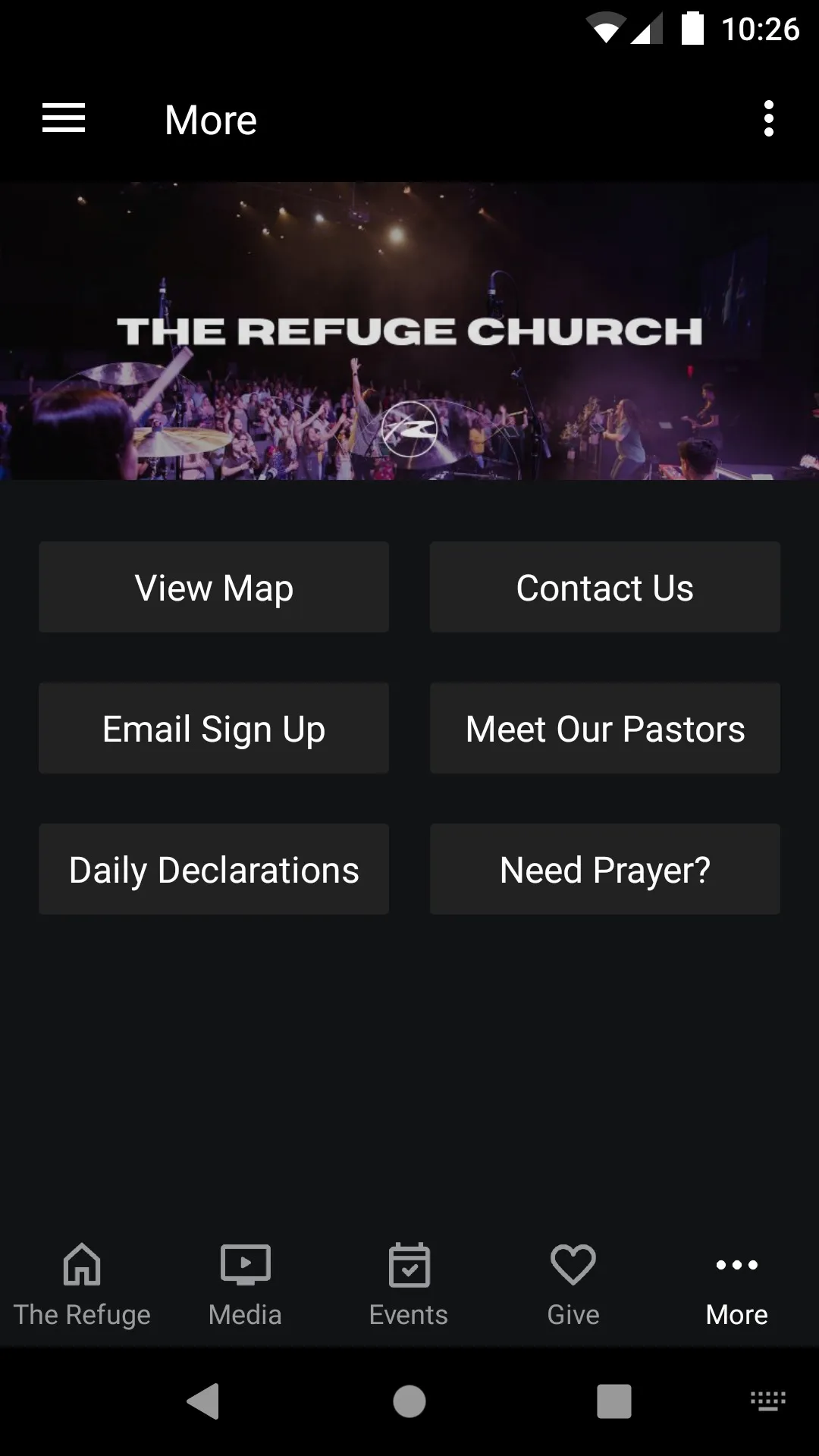 The Refuge Mobile App | Indus Appstore | Screenshot