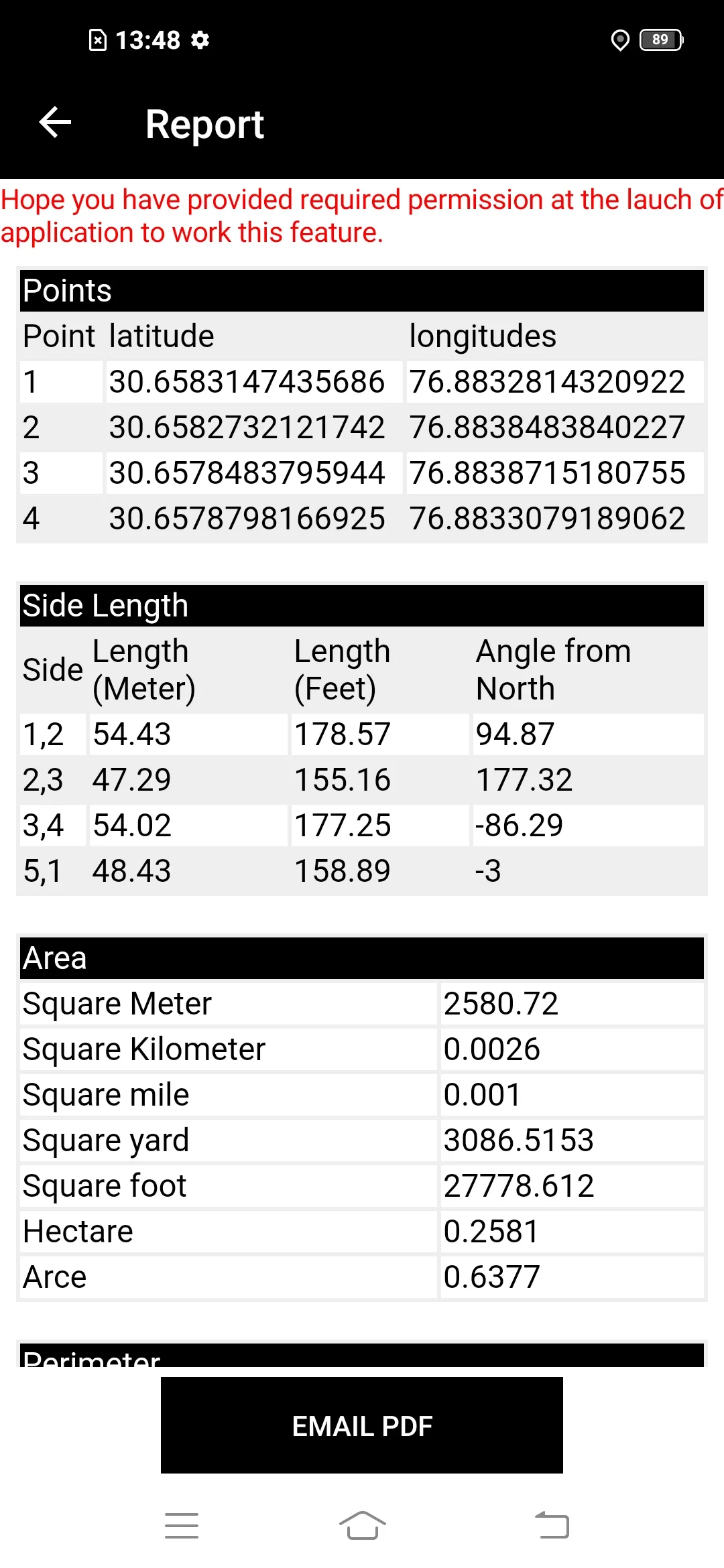 Area Calculator | Indus Appstore | Screenshot