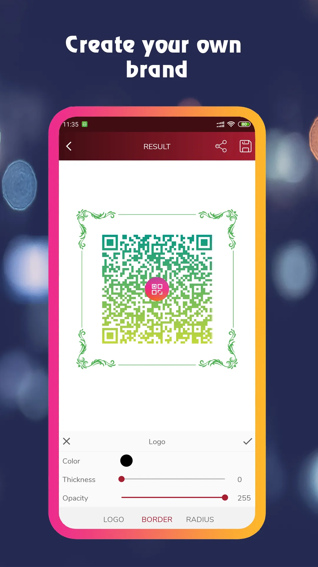 MeQR - QR code generator | Indus Appstore | Screenshot