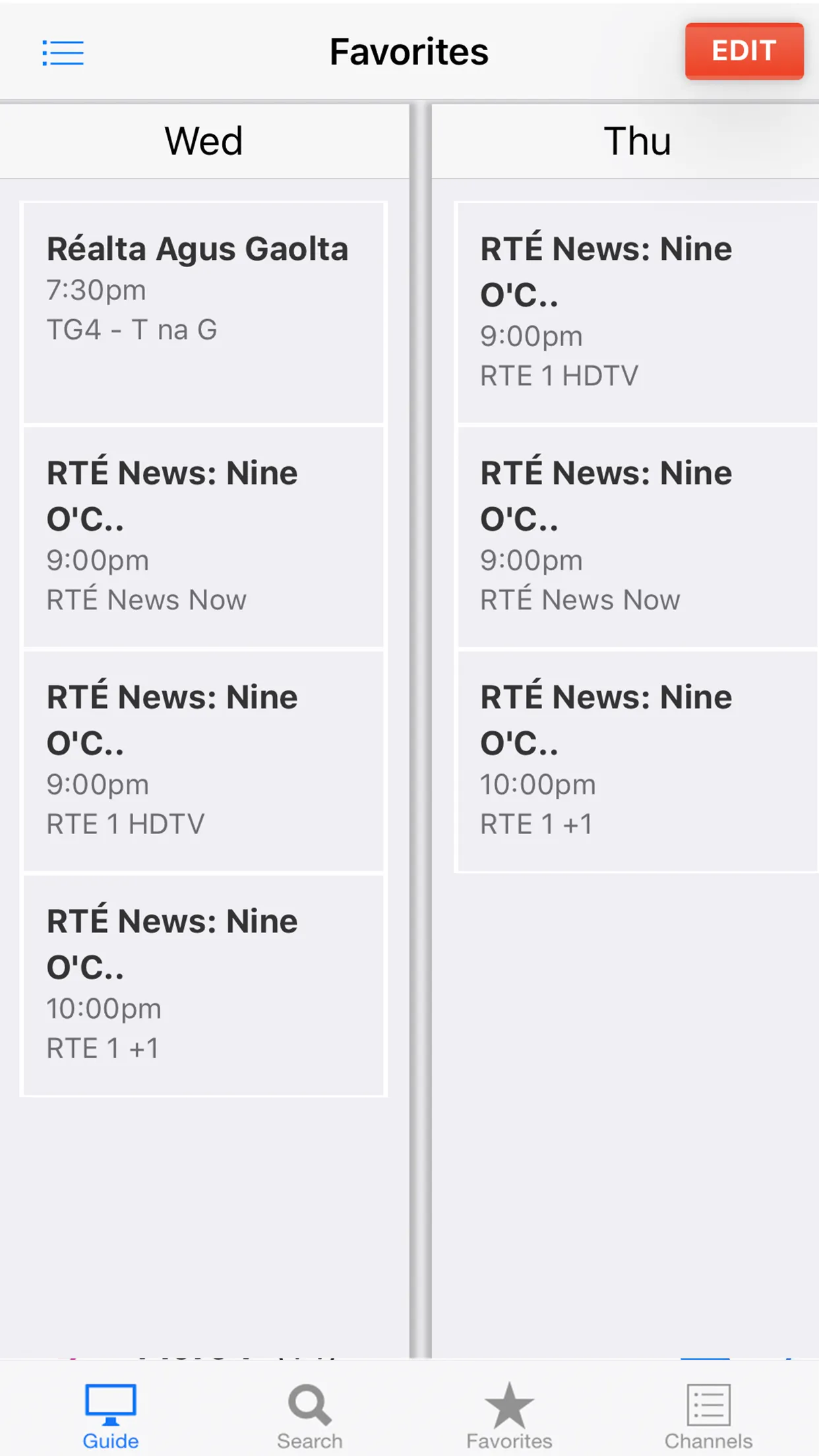 TV Guide Ireland | Indus Appstore | Screenshot