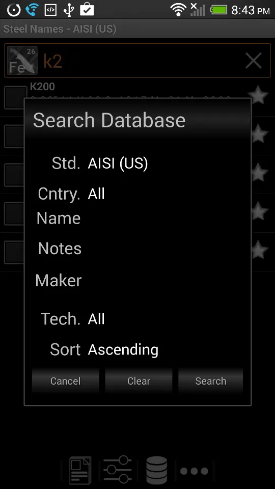 Knife Steel Composition Chart | Indus Appstore | Screenshot