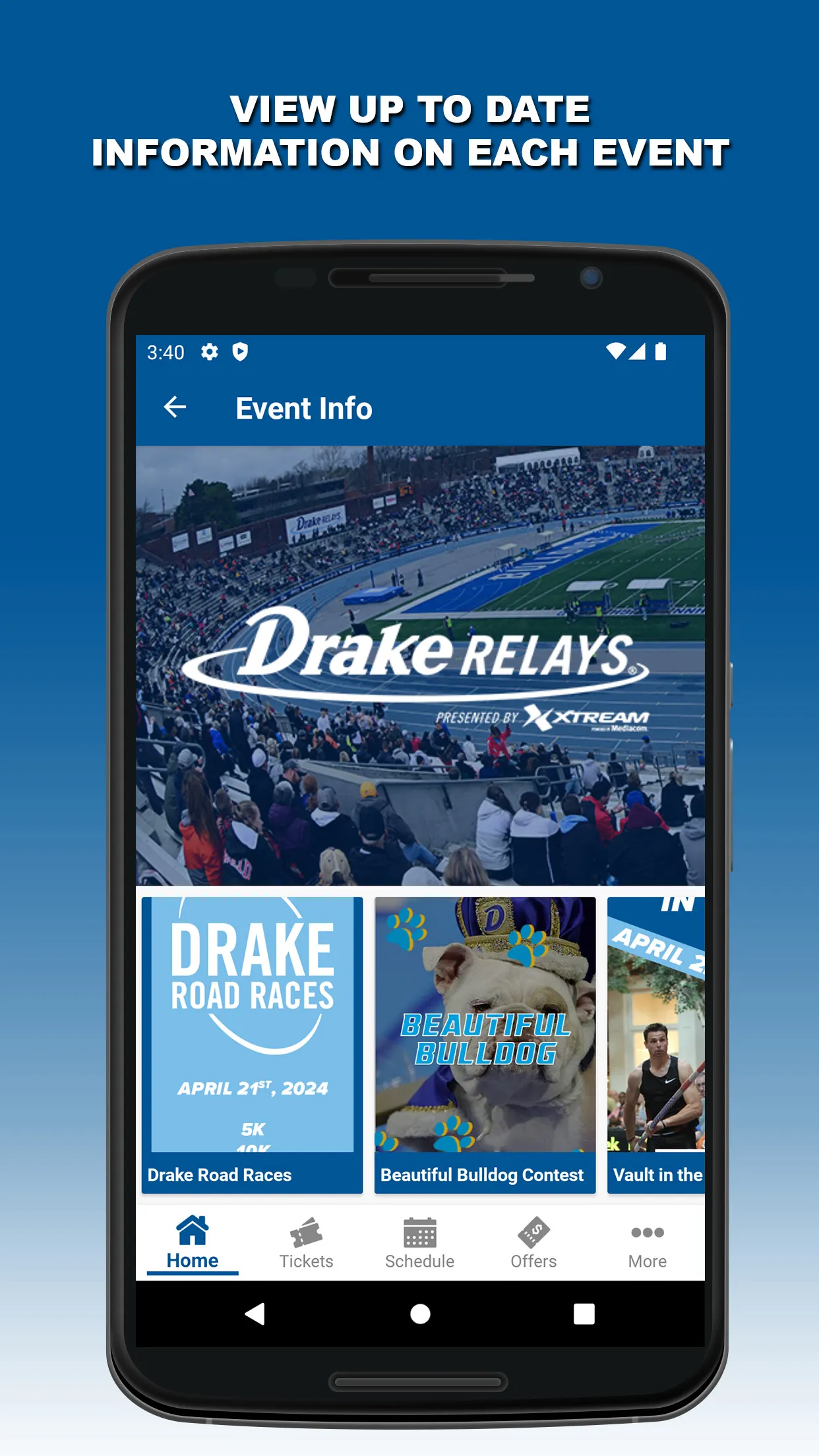 Drake Relays | Indus Appstore | Screenshot