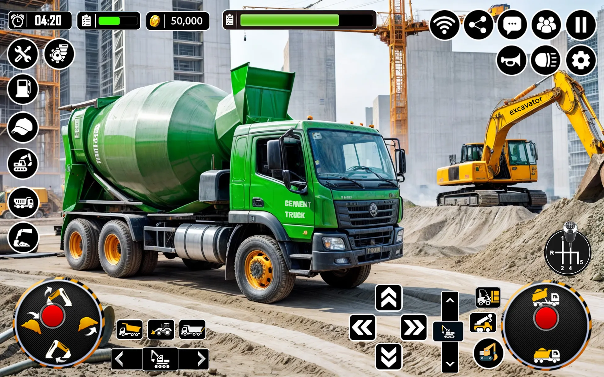 City Heavy Excavator Crane 3D | Indus Appstore | Screenshot