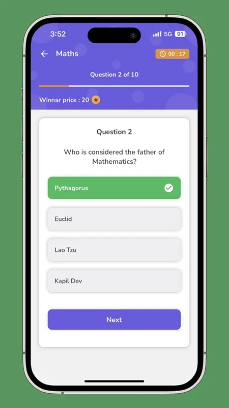 Flutter Quiz and Earn - Demo | Indus Appstore | Screenshot