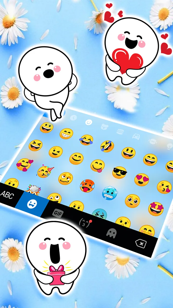 Sunny Daisy Keyboard Theme | Indus Appstore | Screenshot