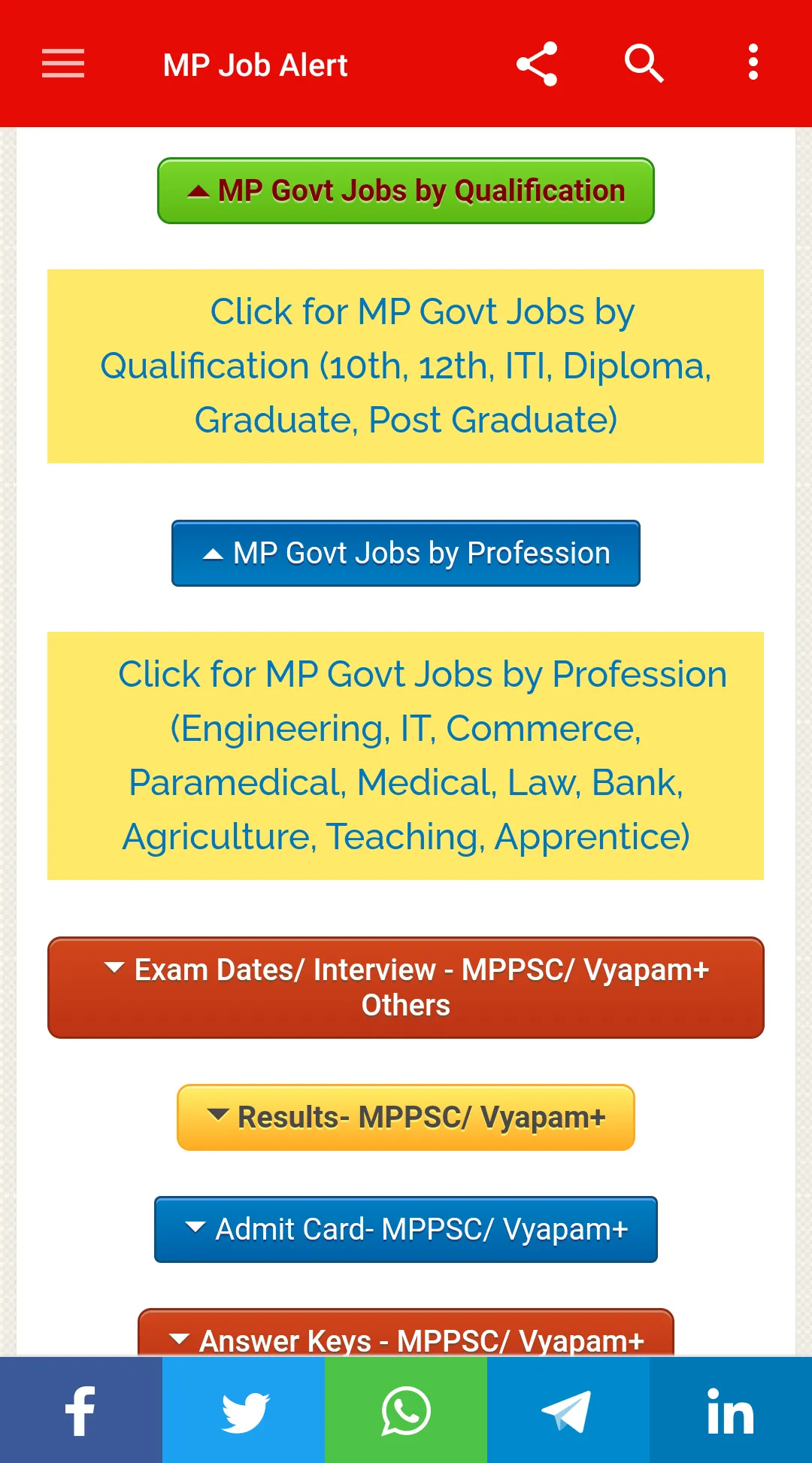 MP Job Alert- Madhya Pradesh J | Indus Appstore | Screenshot