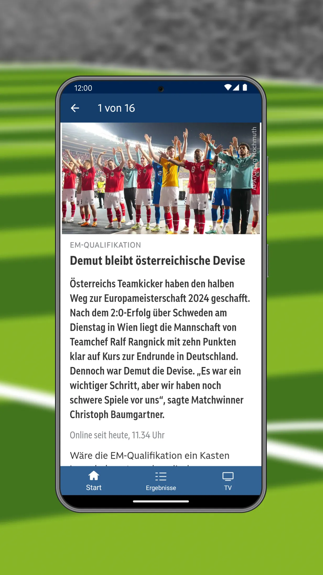 ORF Fußball | Indus Appstore | Screenshot