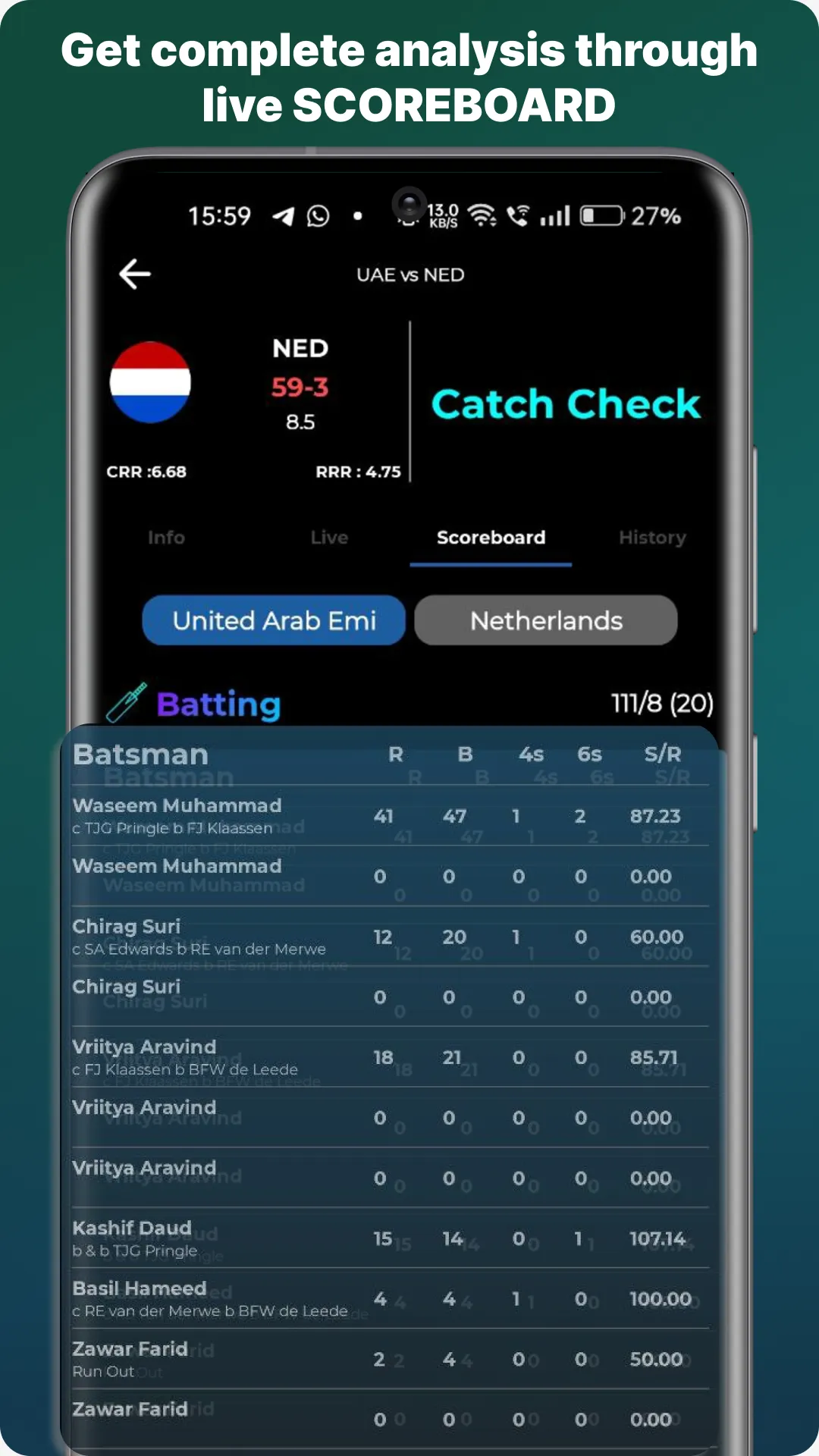 CricX - Cricket Live Score | Indus Appstore | Screenshot