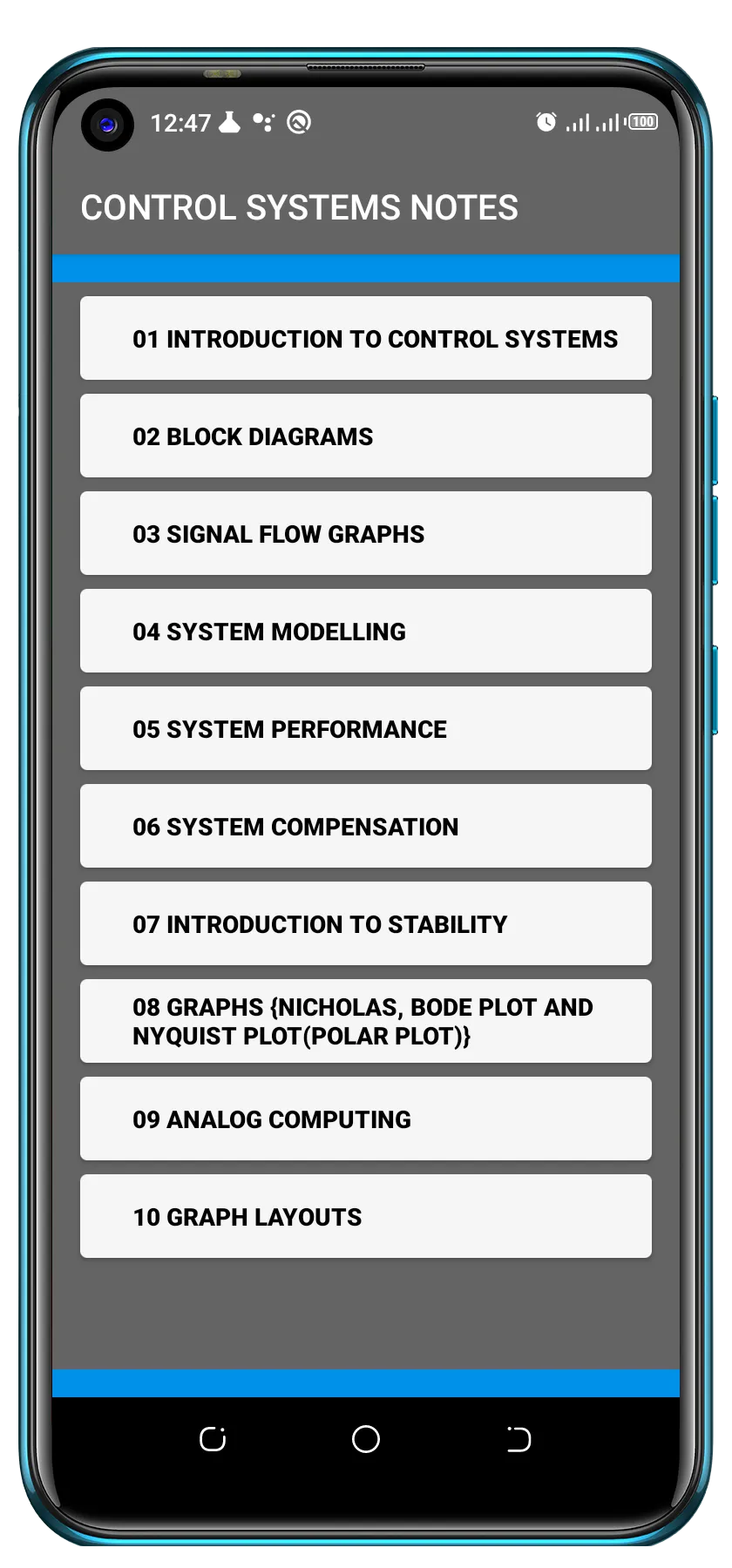 CONTROL SYSTEMS NOTES | Indus Appstore | Screenshot