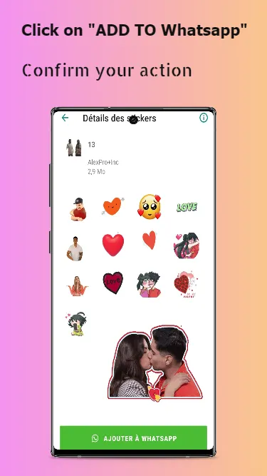 WASticker -Animated Love | Indus Appstore | Screenshot