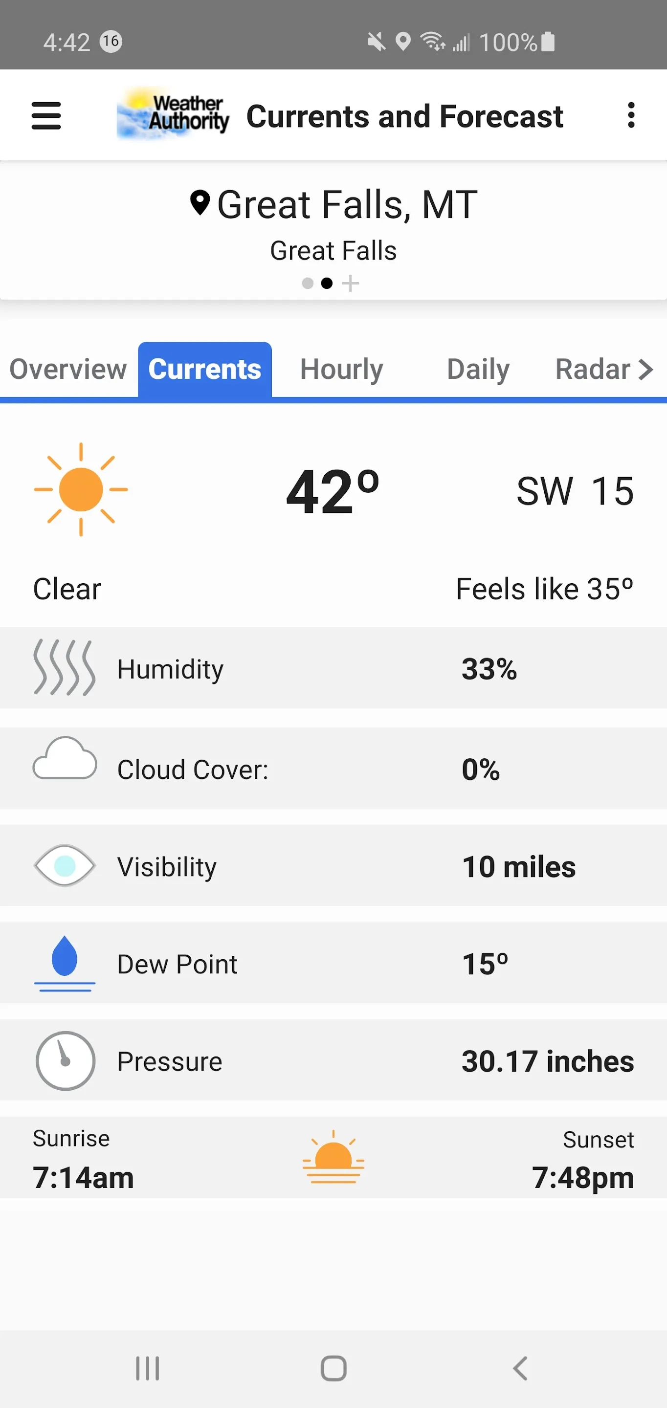 Montana Weather Authority | Indus Appstore | Screenshot