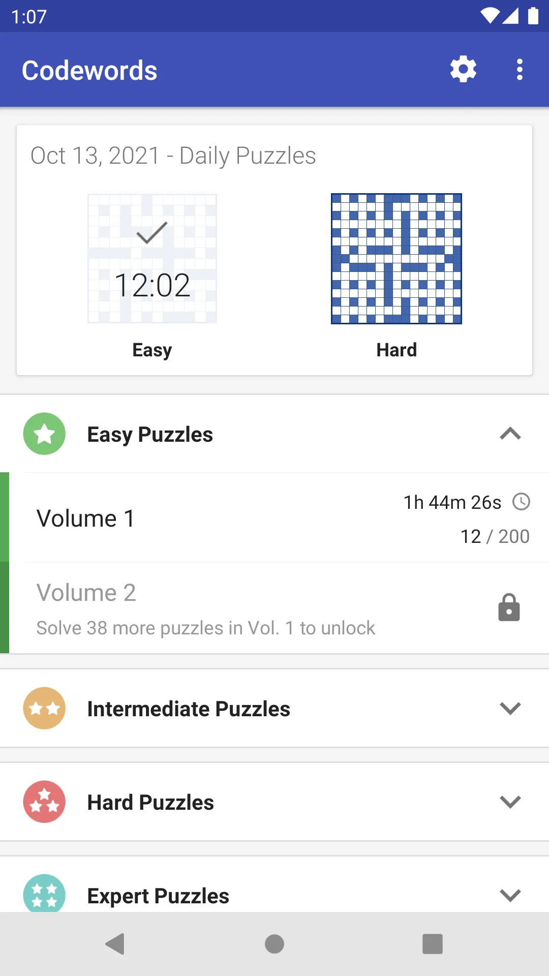 Codeword Puzzles (Crosswords) | Indus Appstore | Screenshot