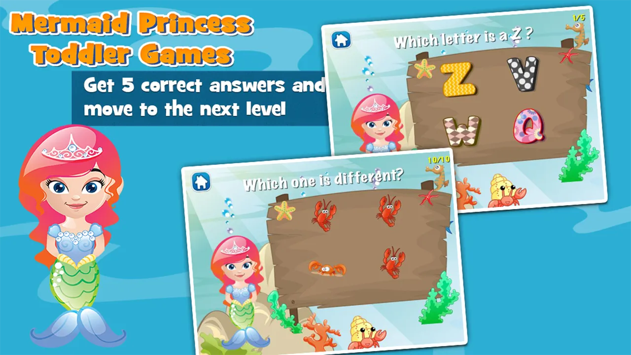 Mermaid Princess Toddler Games | Indus Appstore | Screenshot