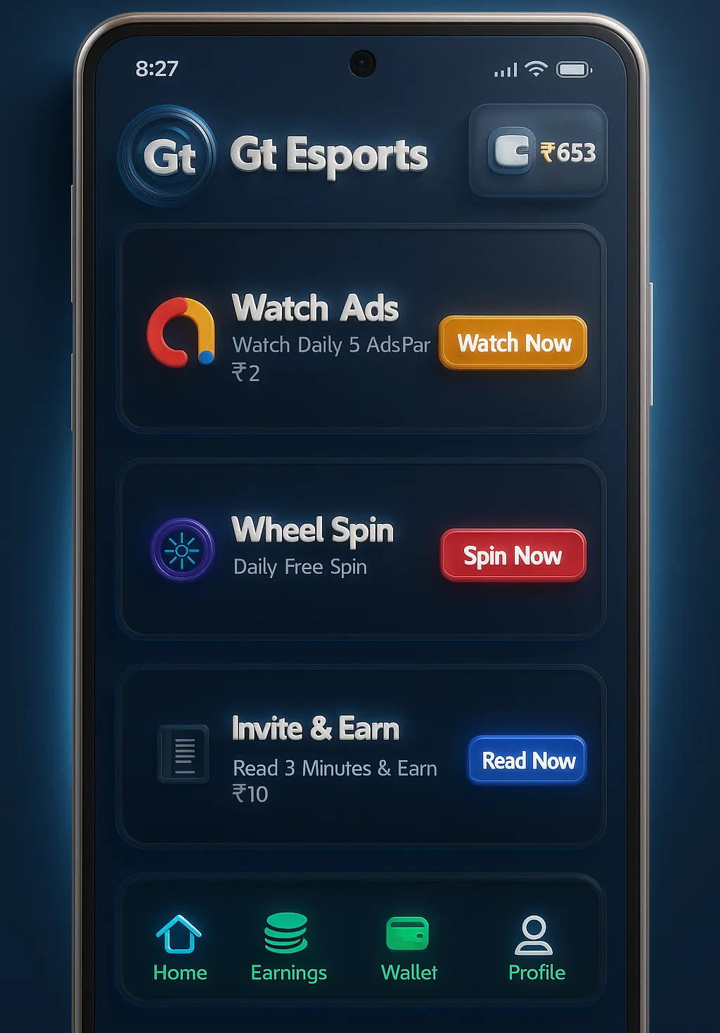 GT eSports - FF Tournament App | Indus Appstore | Screenshot