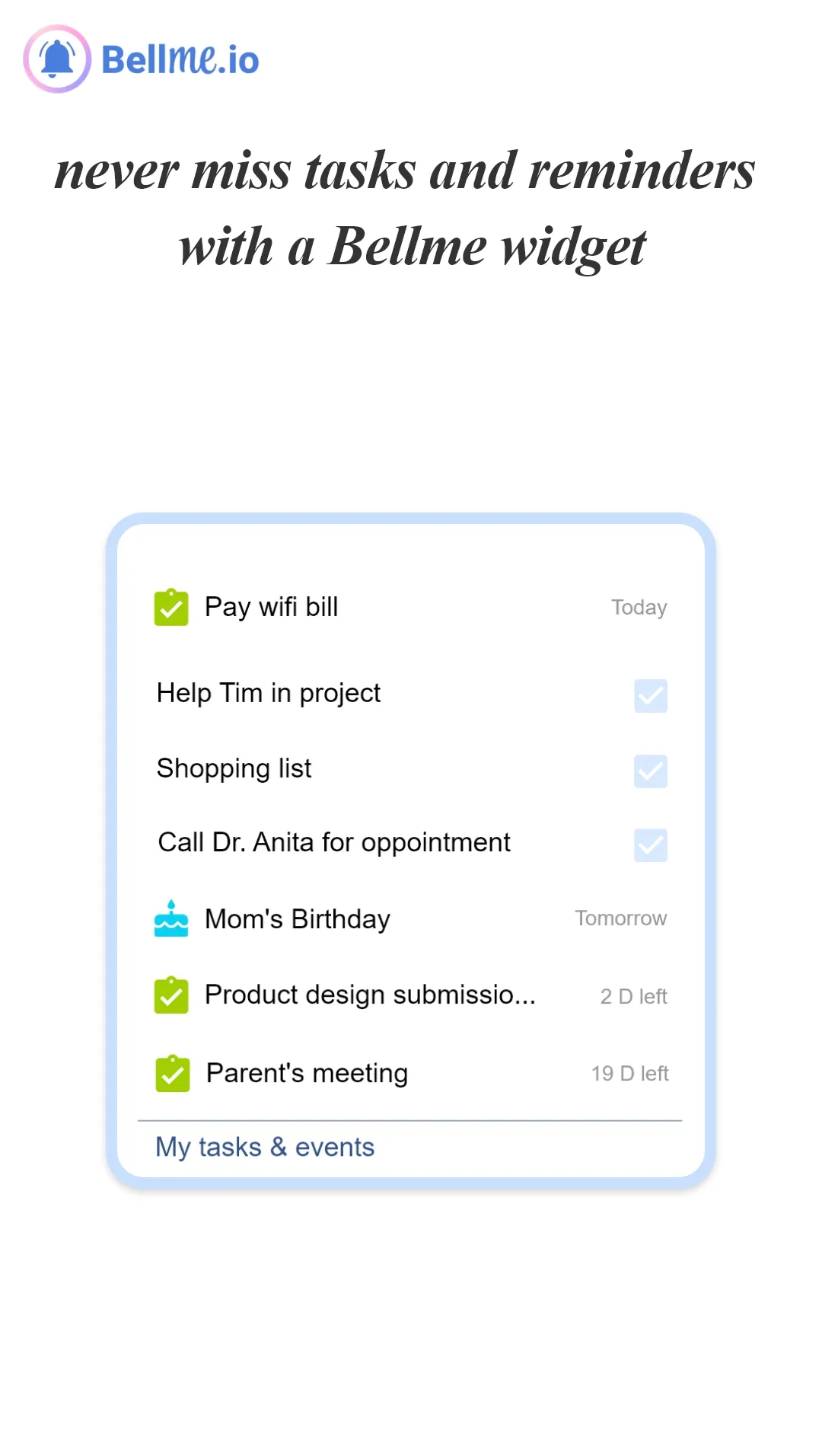 BellMe - Tasks & Reminders | Indus Appstore | Screenshot