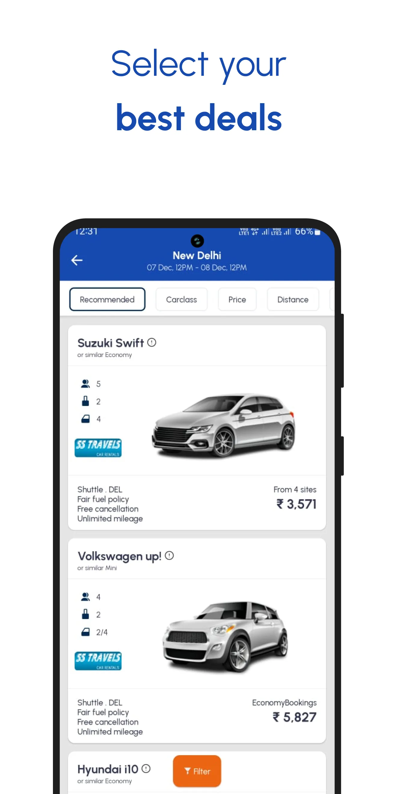 Rent a Car・Cheap Rental Cars | Indus Appstore | Screenshot