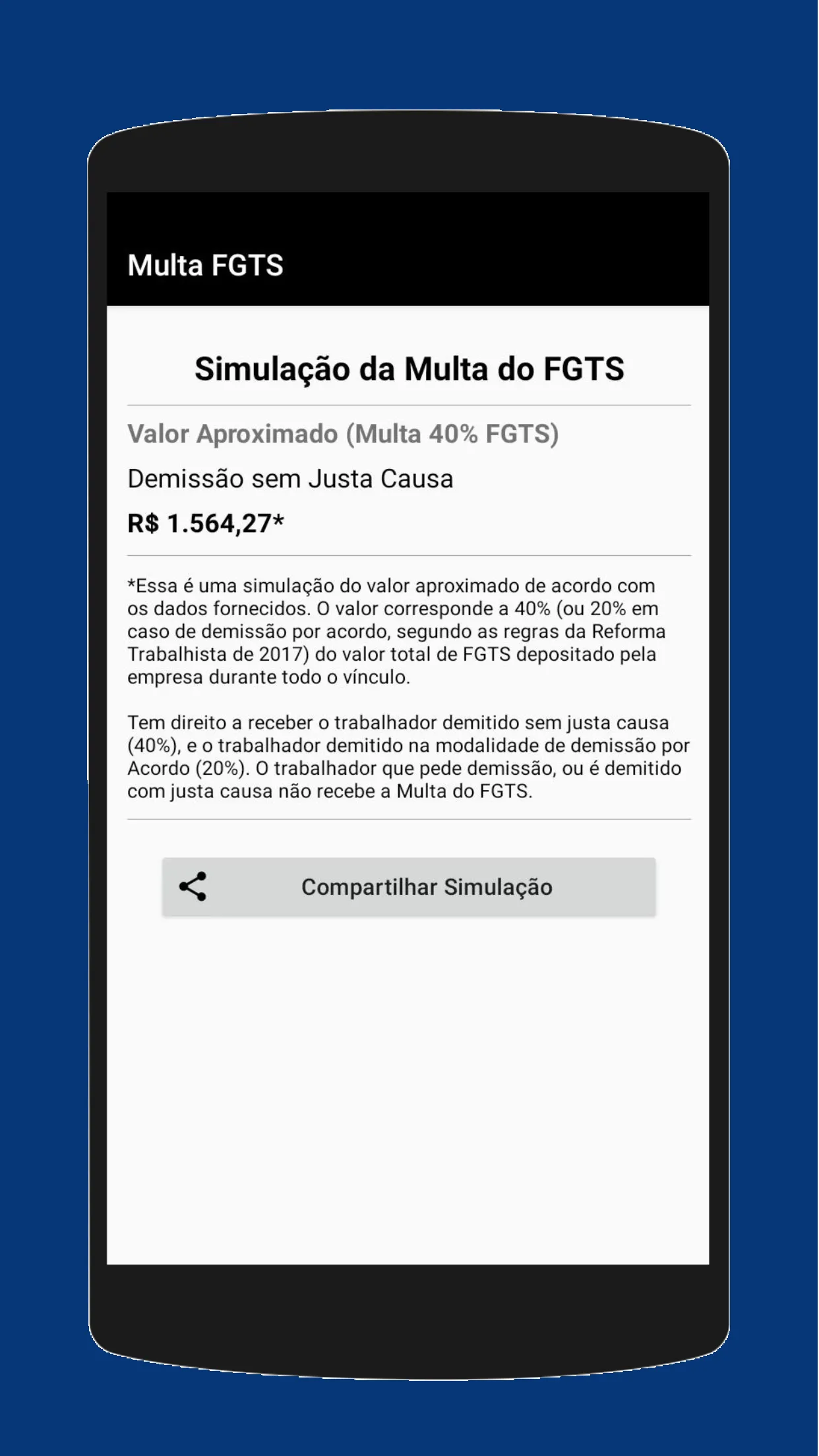 Rescisão Trabalhista | Indus Appstore | Screenshot